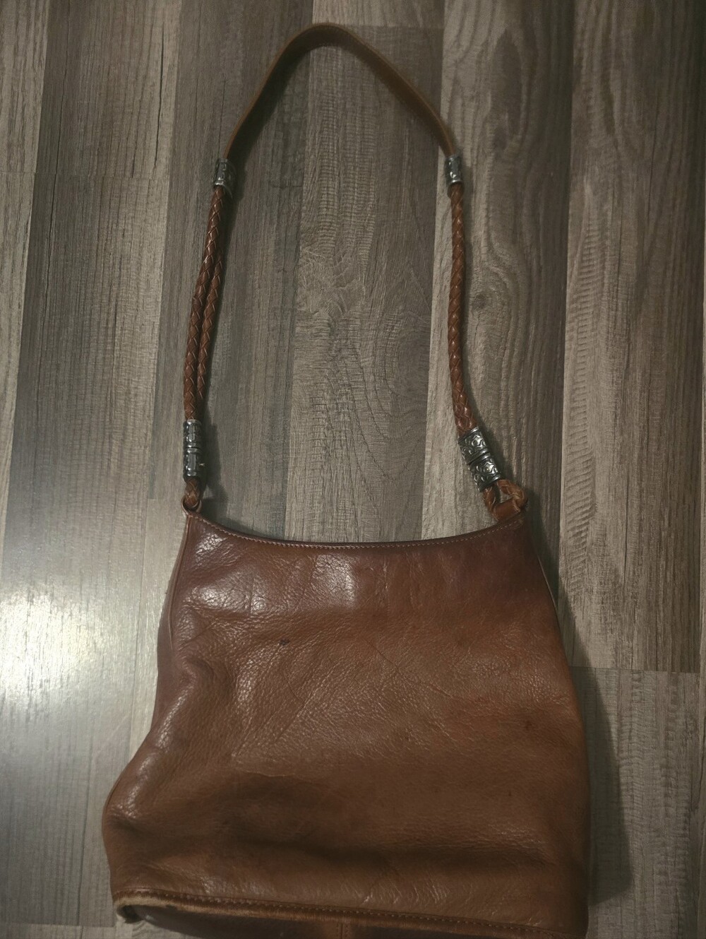 Fossil Brown Leather Shoulder Bag